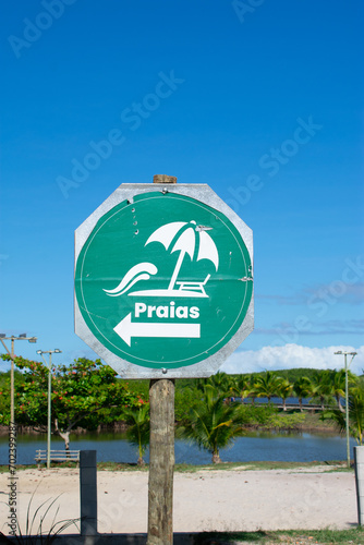 sign on the beach