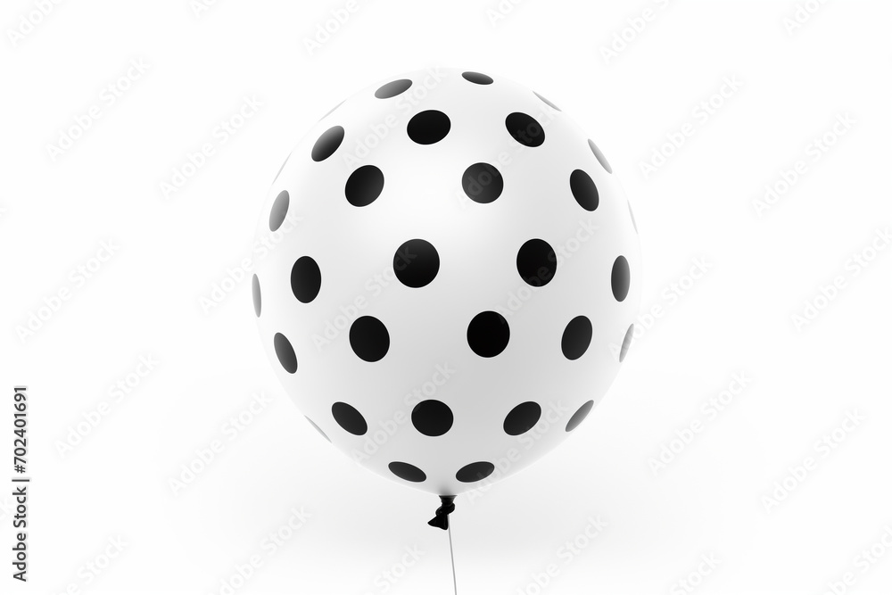balloon white, one, black speckled, inflatable festival, isolated balloon white, one, black speckled, inflatable festival, isolated