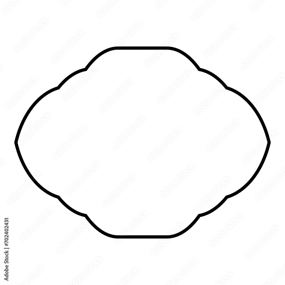 Islamic Frame Design Thin Line Black stroke silhouettes Design pictogram symbol visual illustration Islamic Frame Design Thin Line Black stroke silhouettes Design pictogram symbol visual illustration