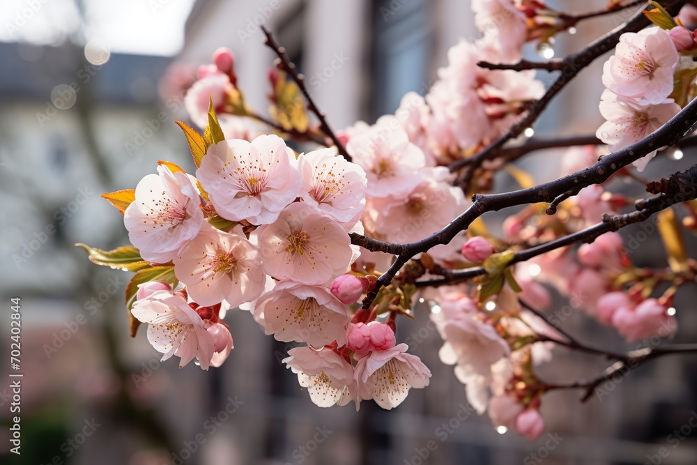 Fototapeta premium Beautiful blossom branch in the park