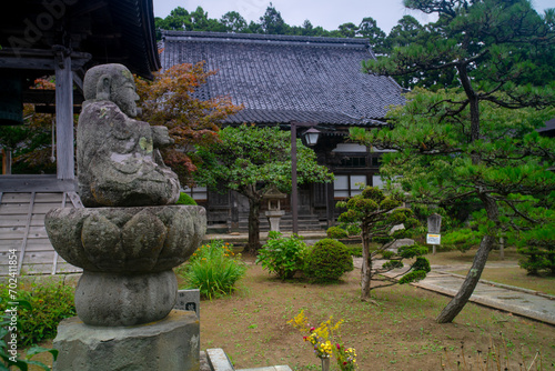 Ryuunin Temple in Matsumae Park Complex, a temple in the temple town behind Matsumae Castle, Matsumae, Hokkaido, Japan photo