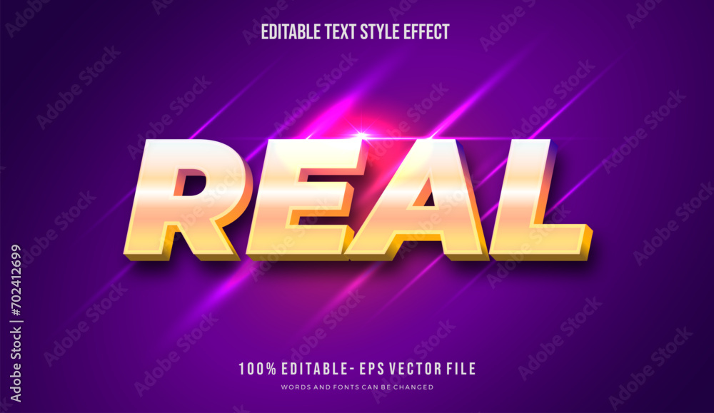 Editable text effect gradient shiny color Text style. Editable fonts vector files Editable text effect gradient shiny color Text style. Editable fonts vector files