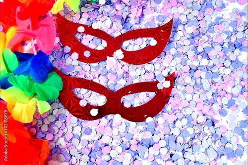 carnival mask props confetti brazilian party carnival costume of joy