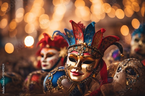 A charming carnival mask that combines art, tradition and mystery with vibrant colors. © Iryna