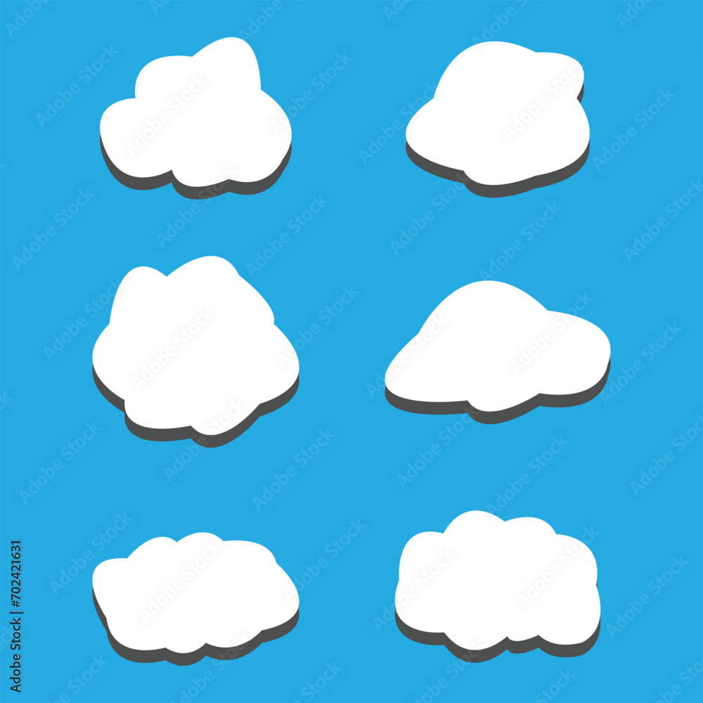 Obraz premium Dream isolated cloud shape . Vector Illustration for your design.