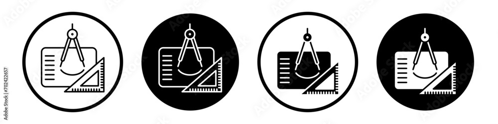 Construction plan icon set. Urban construction design map vector symbol ...