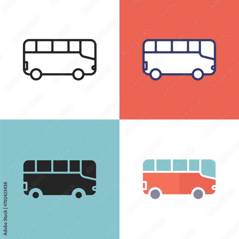 bus modern symbol icon full vector bus modern symbol icon full vector