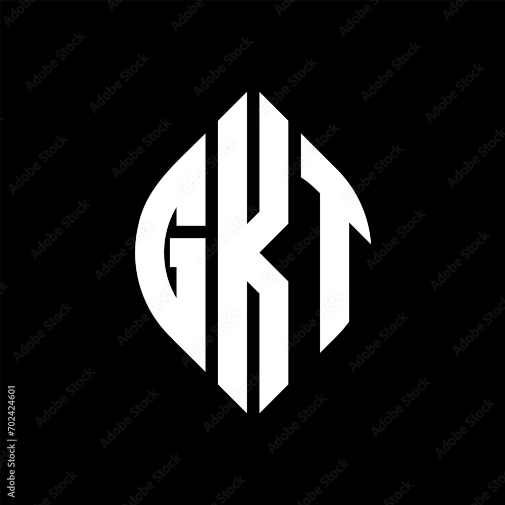 GKT circle letter logo design with circle and ellipse shape. GKT ellipse letters with typographic style. The three initials form a circle logo. GKT Circle Emblem Abstract Monogram Letter Mark Vector. GKT circle letter logo design with circle and ellipse shape. GKT ellipse letters with typographic style. The three initials form a circle logo. GKT Circle Emblem Abstract Monogram Letter Mark Vector.