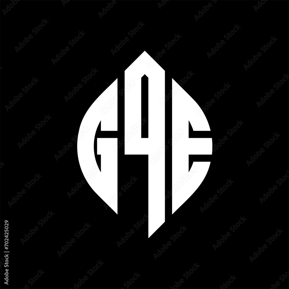 GQE circle letter logo design with circle and ellipse shape. GQE ellipse letters with typographic style. The three initials form a circle logo. GQE Circle Emblem Abstract Monogram Letter Mark Vector. GQE circle letter logo design with circle and ellipse shape. GQE ellipse letters with typographic style. The three initials form a circle logo. GQE Circle Emblem Abstract Monogram Letter Mark Vector.