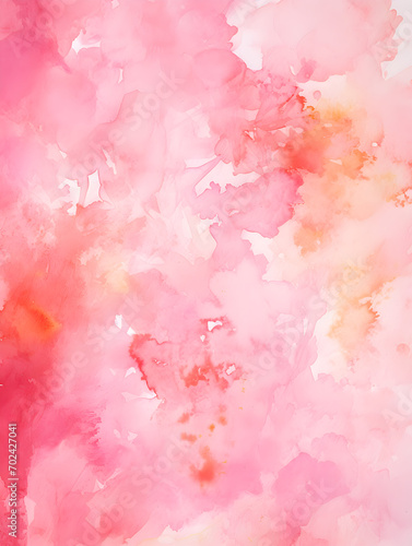 Abstract pink splashes watercolor background