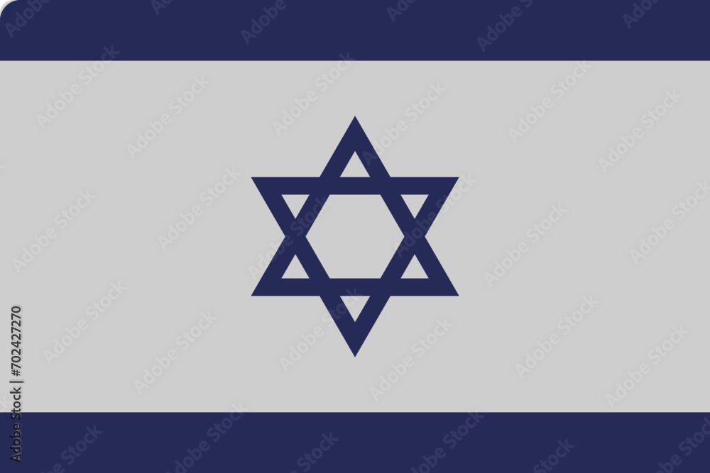 National flag of Israel. Vector illustration. National flag of Israel. Vector illustration.