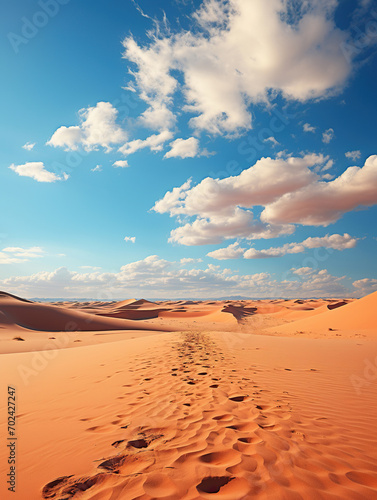 Golden Sands  A Majestic Desert Landscape