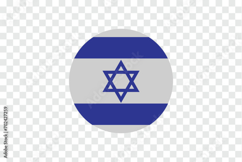 National flag of Israel. Vector illustration.