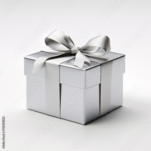 white gift box with ribbon © Maxim