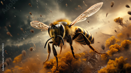 Biene im Sturm © TMTR