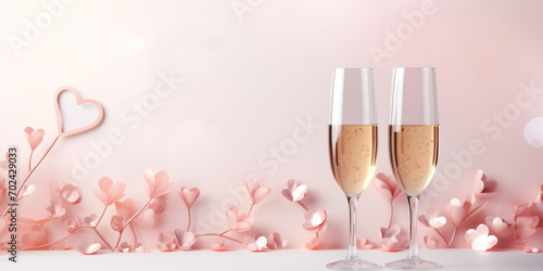 Let's celebrate love. Concept for Valentine‘s day card, wedding, engagement, love message, background, social media, web banner, marketing, beauty and fashion.