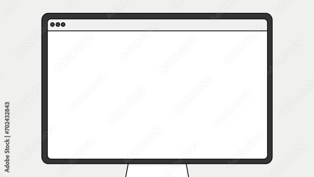 Minimalist Design of a Modern Computer Monitor Minimalist Design of a Modern Computer Monitor