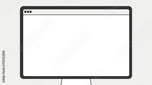 Minimalist Design of a Modern Computer Monitor