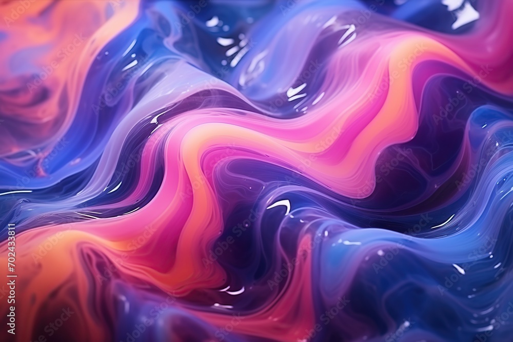 Fototapeta premium Background of colorful liquid paints