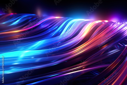 Background futuristic abstract of colorful neon lights