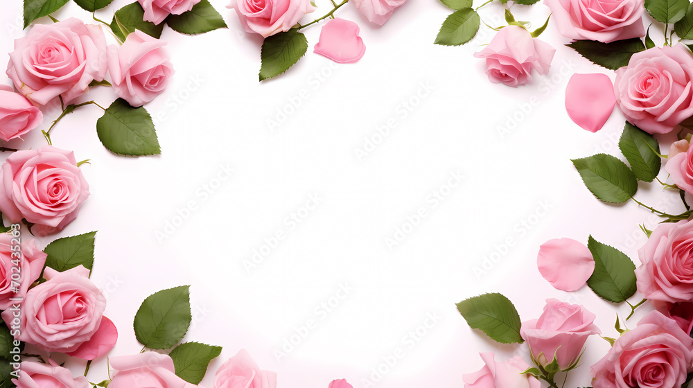 Floral frame with decorative flowers, decorative flower background pattern, floral border background Floral frame with decorative flowers, decorative flower background pattern, floral border background