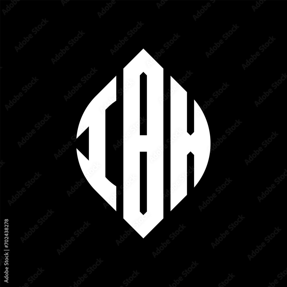 IBX circle letter logo design with circle and ellipse shape. IBX ellipse letters with typographic style. The three initials form a circle logo. IBX circle emblem abstract monogram letter mark vector. IBX circle letter logo design with circle and ellipse shape. IBX ellipse letters with typographic style. The three initials form a circle logo. IBX circle emblem abstract monogram letter mark vector.