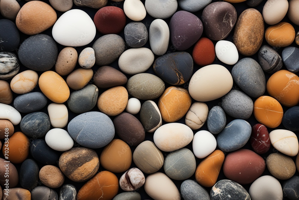 Colorful stone pebbles background Colorful stone pebbles background