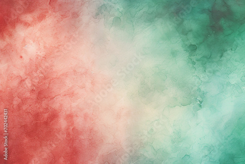 Red and green watercolour background paper