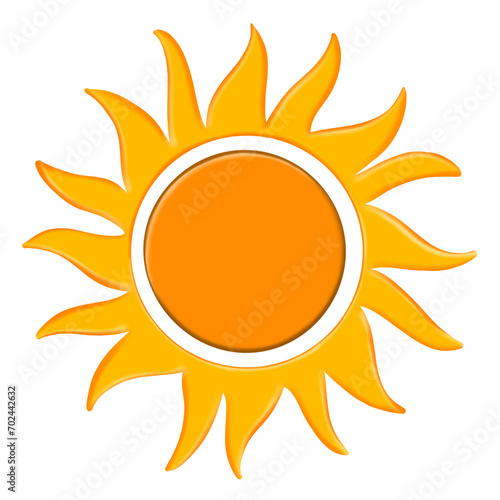 sun icon isolated on transparent background 