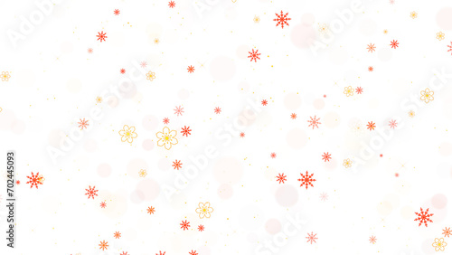 png Chinese new year elements on transparent background  snowflakes and golden flowers  shiny glowing stars design element