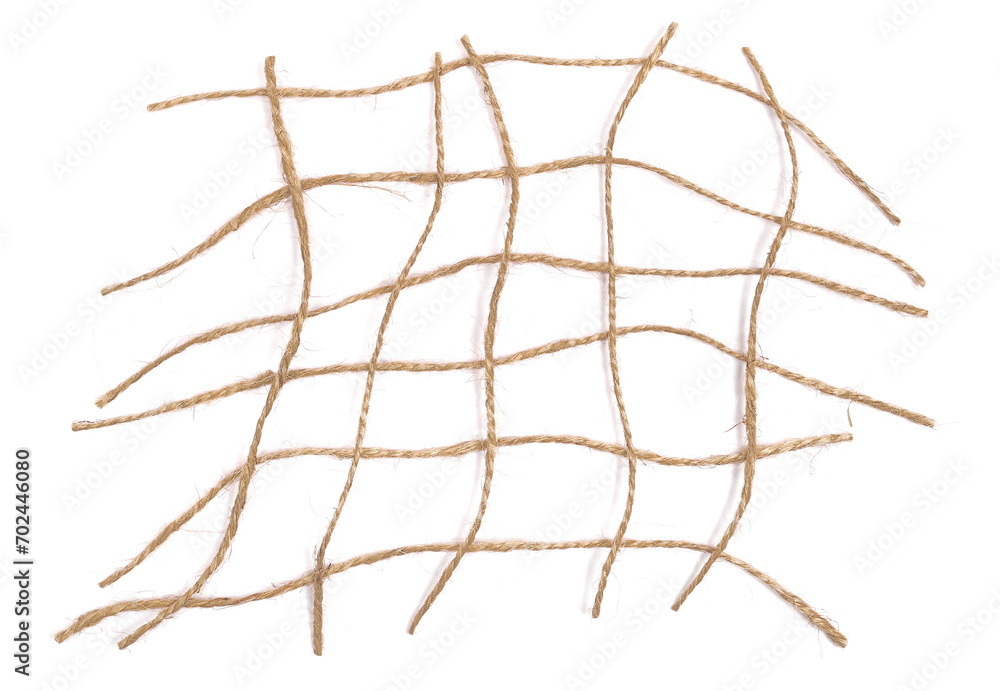 String, yarn in shape network isolated on white background, texture String, yarn in shape network isolated on white background, texture