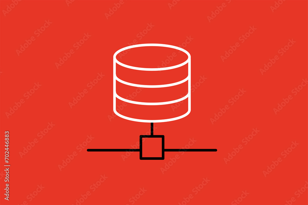 database connection illustration in flat style design. Vector illustration. database connection illustration in flat style design. Vector illustration.