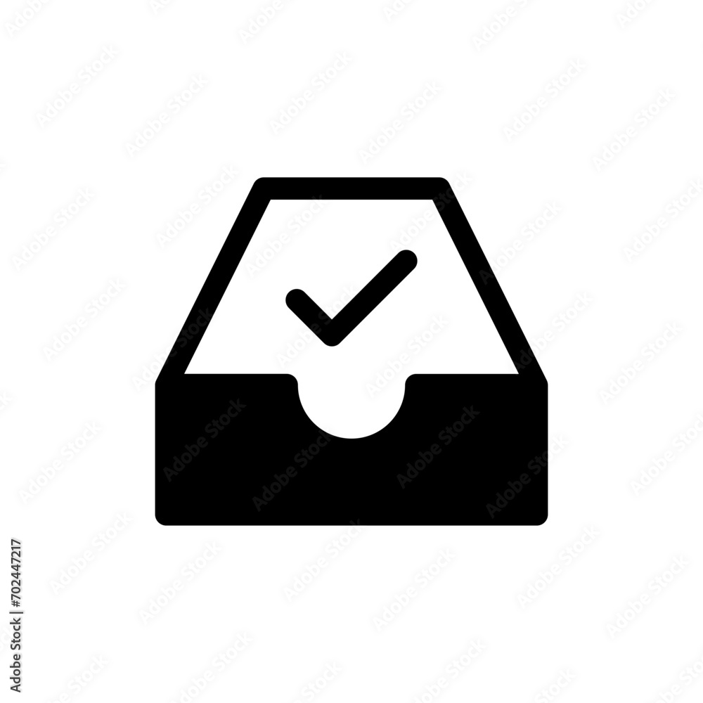 inbox archive check mark tick icon data storage checkmark icons. web vector icon inbox archive check mark tick icon data storage checkmark icons. web vector icon