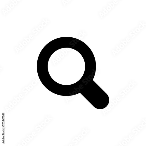 search icon button - magnifying glass loupe sign symbol, magnifier icon. web vector icon