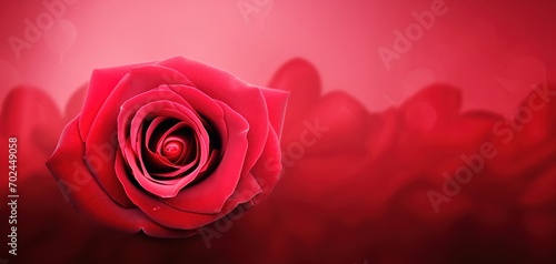 Red rose buds background with copyspace. Women s Day rose blured background   AI Generated