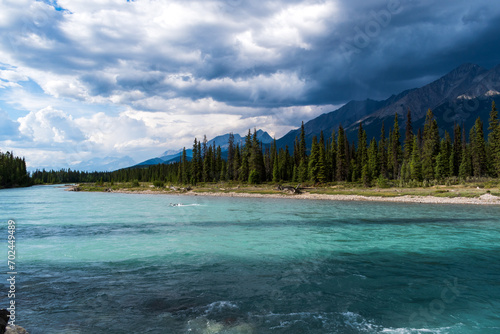 Green River with Storm Clouds, Kootenay National Park, Canada photo
