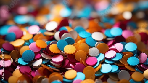 colorful circle confetti