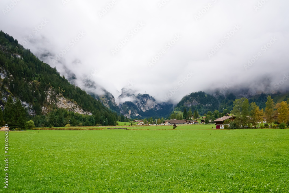 Swiss Alps village Kandersteg Switzerland Swiss Alps village Kandersteg Switzerland