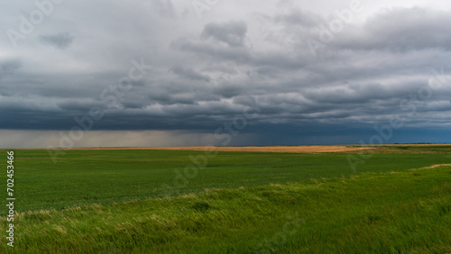 Thunderstorms Storms Over Alberta Prairie, Canada