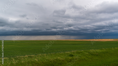 Thunderstorms Storms Over Alberta Prairie  Canada