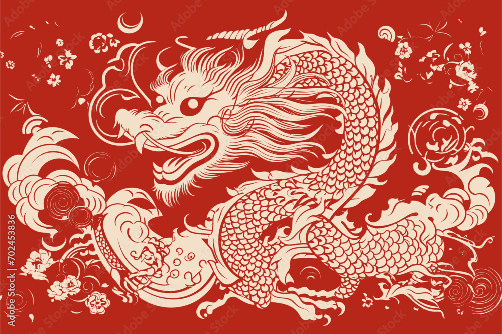 vector china dragon symbol logo label sticker vector china dragon symbol logo label sticker