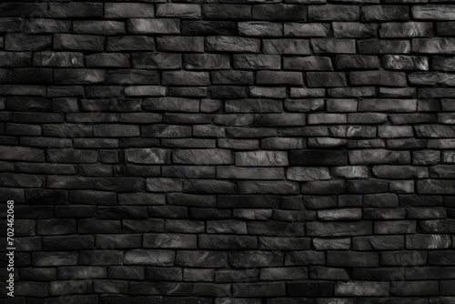 Texture of black brick wall 