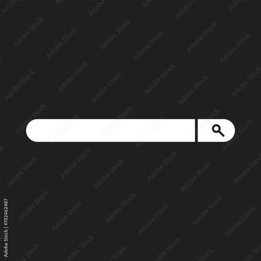 Search bar icon line on white background. Search bar icon line on white background.