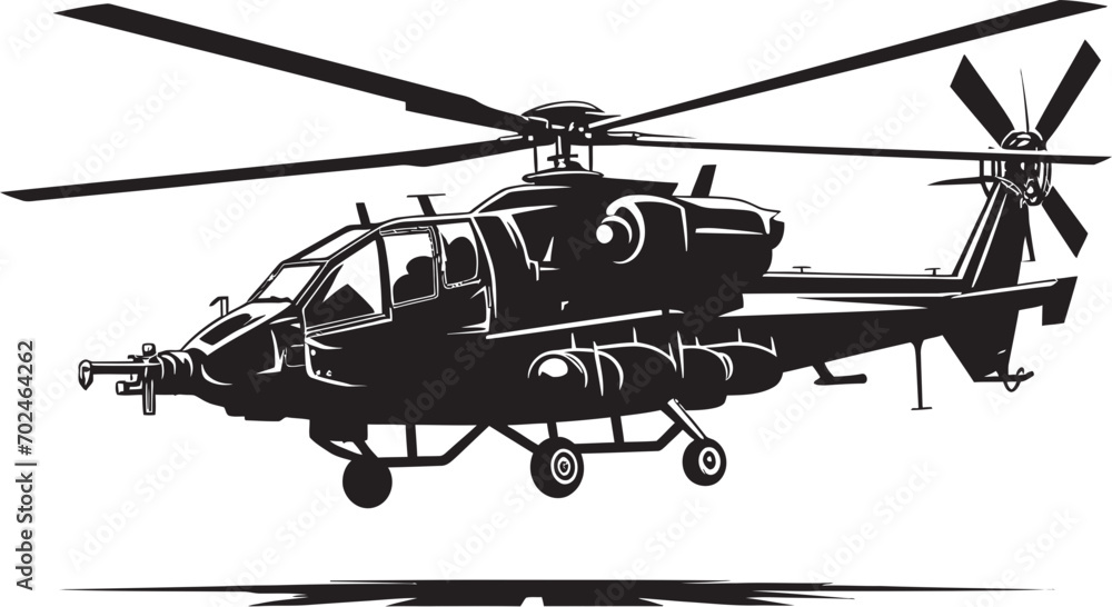 Stealth Elite Black Combat Helicopter Symbolic Emblem Elegant Avenger Vector Black Helicopter Iconic Concept Stealth Elite Black Combat Helicopter Symbolic Emblem Elegant Avenger Vector Black Helicopter Iconic Concept