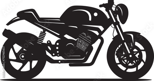 Revolutionary Classic Vector Black Cafe Racer Emblem Dynamic Speedster Black Cafe Racer Iconic Mark