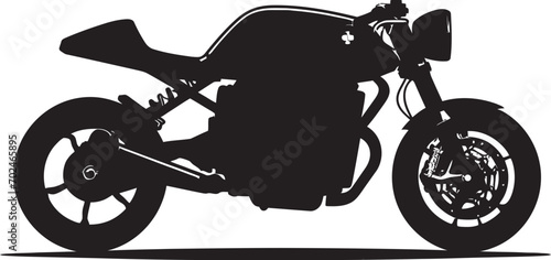 Revolutionary Classic Vector Black Cafe Racer Emblem Dynamic Speedster Black Cafe Racer Iconic Mark