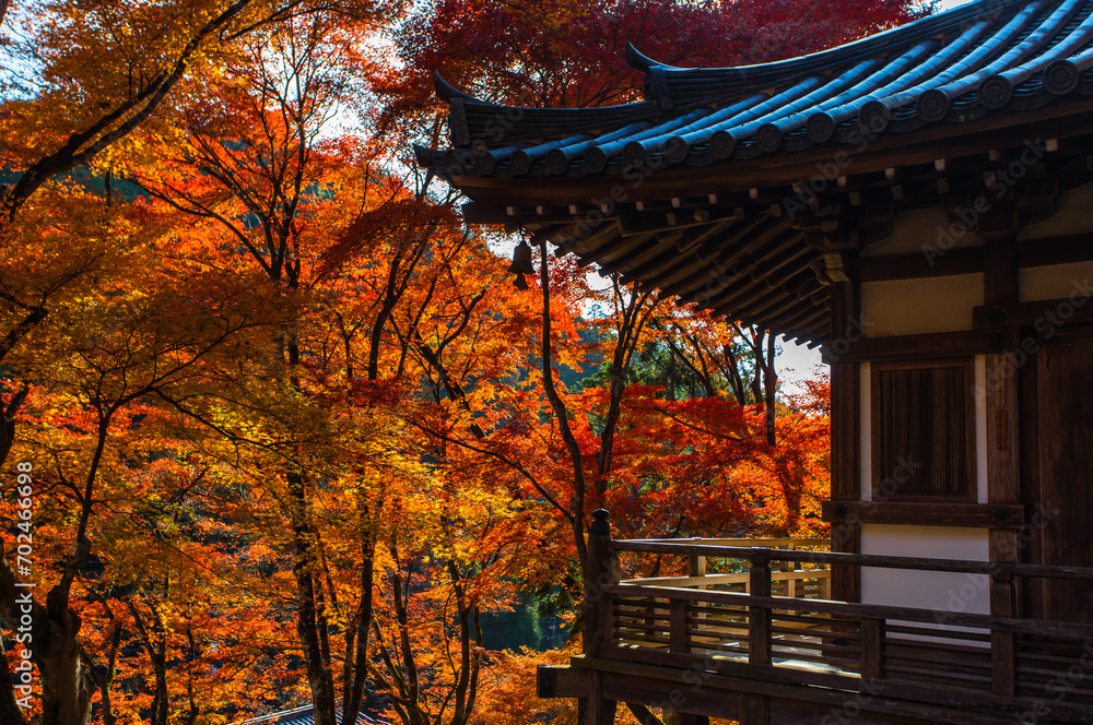 Otagi Nenbutsuji Buddhist temple in Arashiyama area of Kyoto