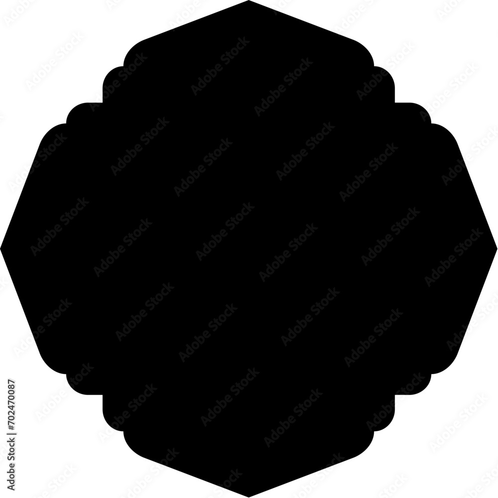 Islamic Amblem Design Glyph Black Filled silhouettes Design pictogram symbol visual illustration