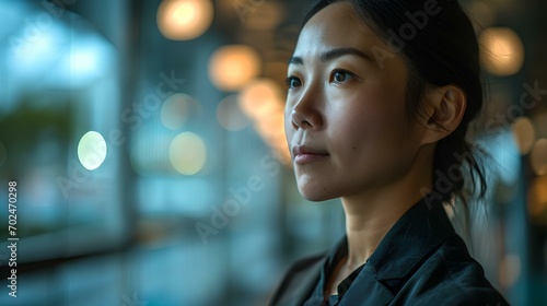 a 30s asian bussiness woman. generative AI photo