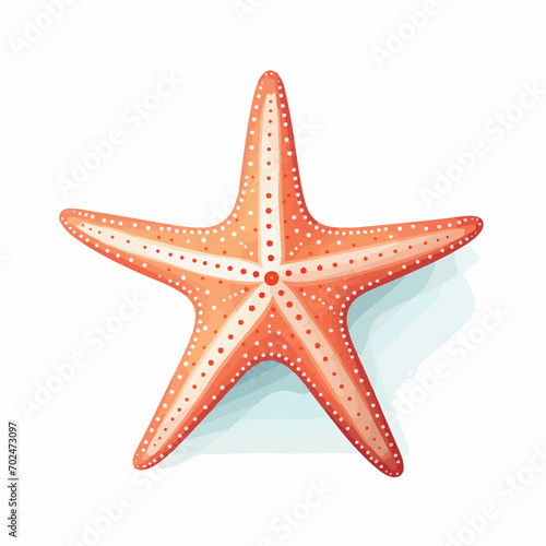 Starfish in cartoon, doodle style. Isolated 2d vector illustration in logo, icon, sketch style, Eps 10. AI Generative